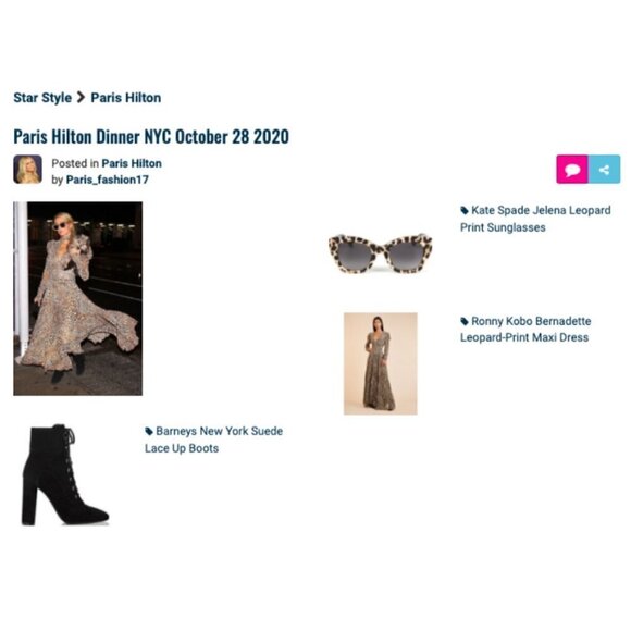 💕RONNY KOBO💕 Bernadette Pleated Leopard-Print Chiffon Midi Dress ~ Small NWT - Picture 5 of 16